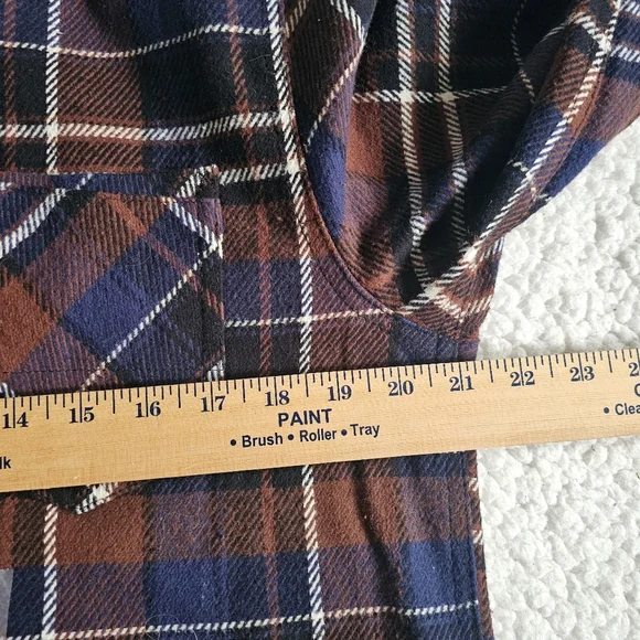 NWT Departwest Men's Large Size Multicolor Cotton Plaid Flannel Shirt - Picture 6 of 7